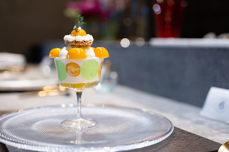 金柑と紅茶のパフェ